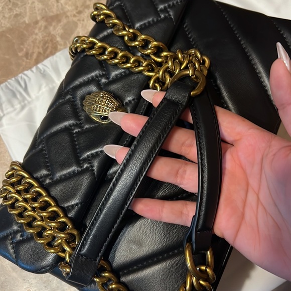 Kurt Geiger Black and Gold Bag - Picture 4 of 5